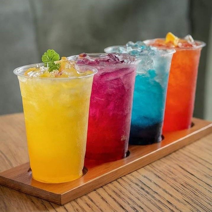 Freshly prepared Fruit Soda